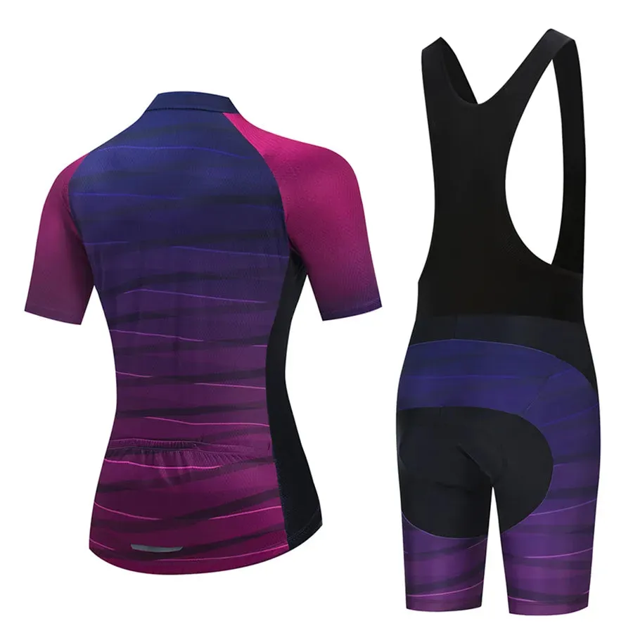 2023 Women's cycling clothing sets mountain bike jersey and shorts, women's sportswear