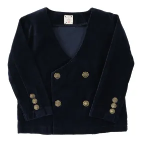 Analogie By Lil Legs Velvet Blazer Navy