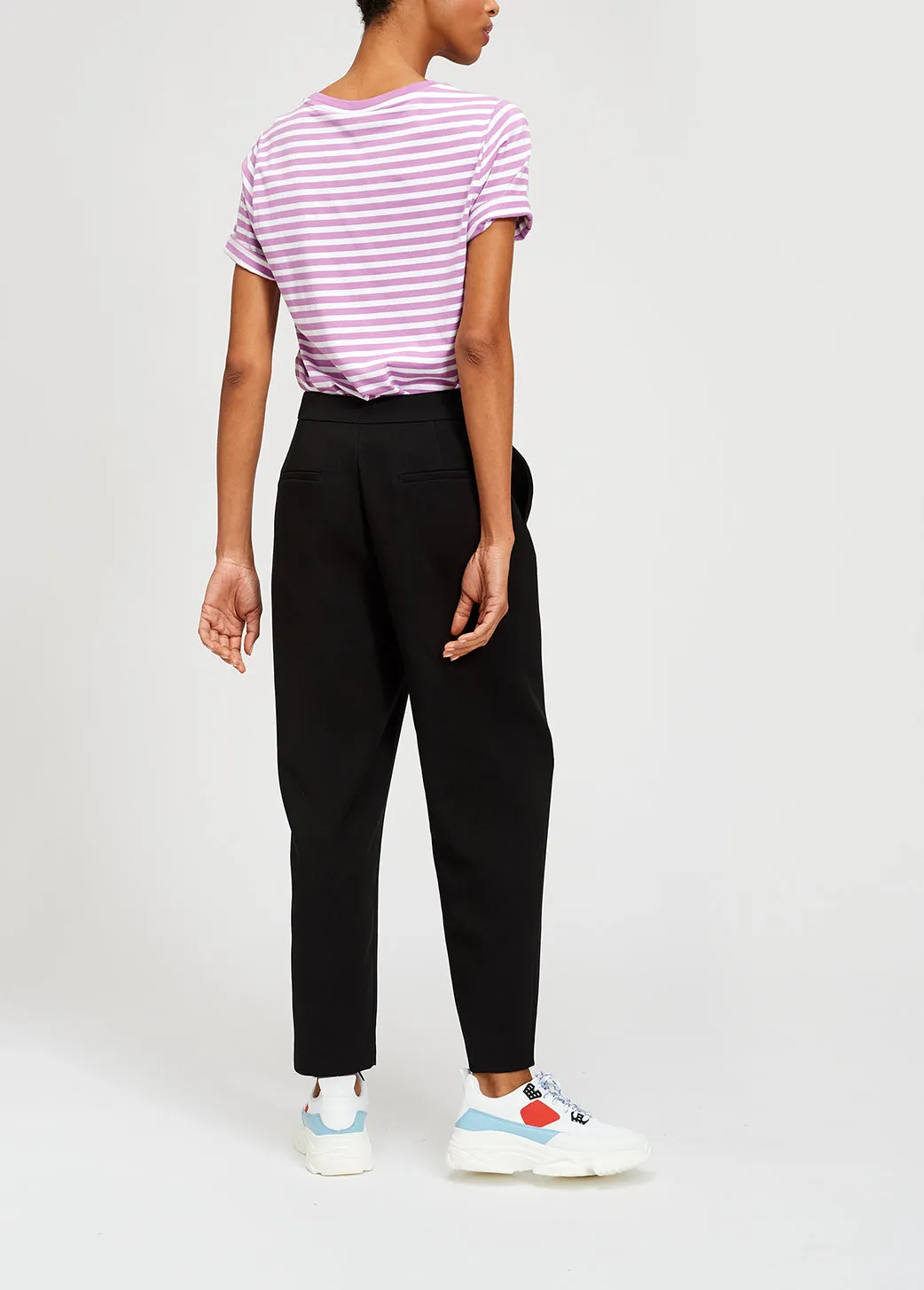 Black classic tailored trousers