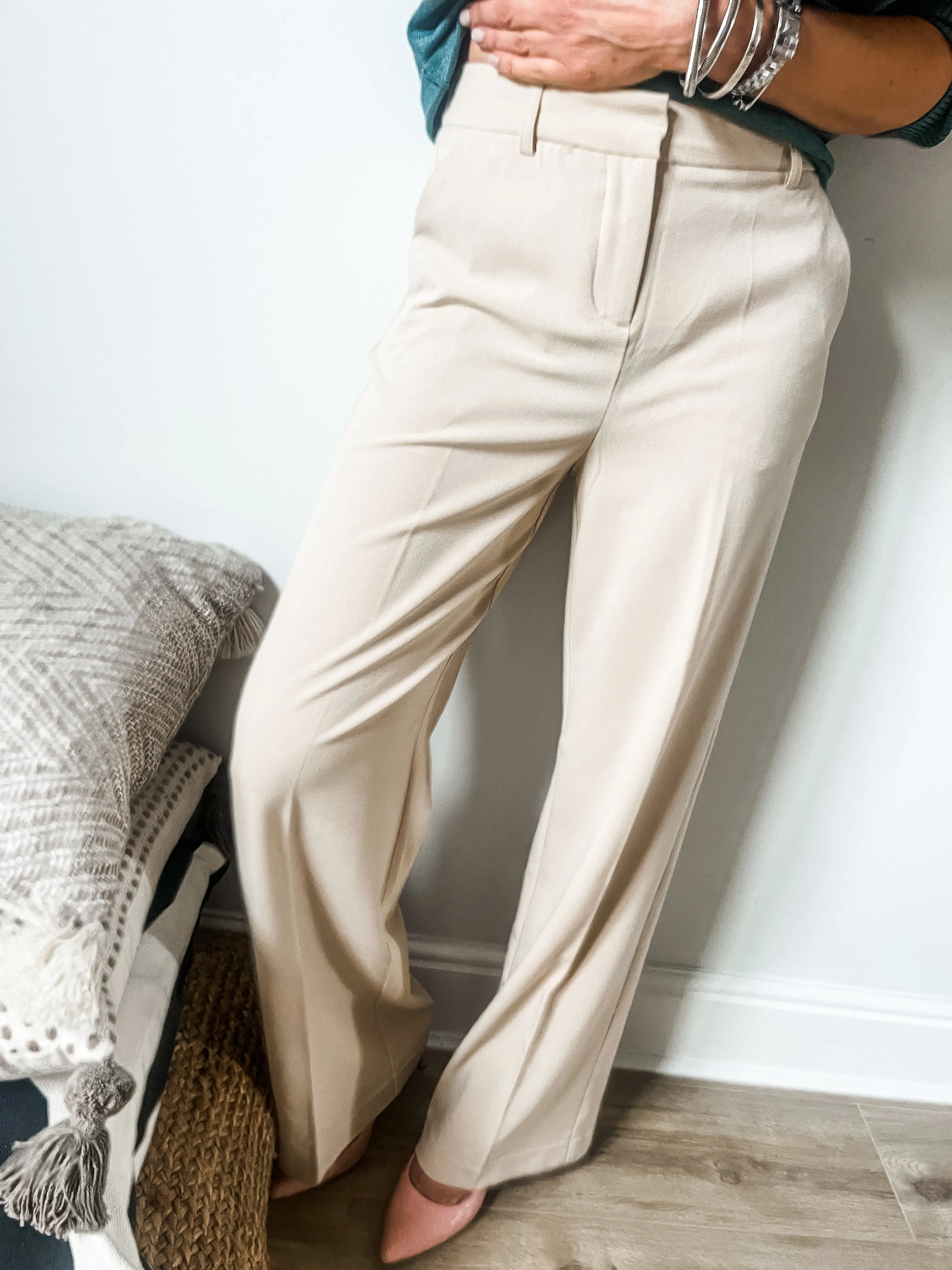 b.young Danta Wide Leg Trousers PREMIUM BRAND