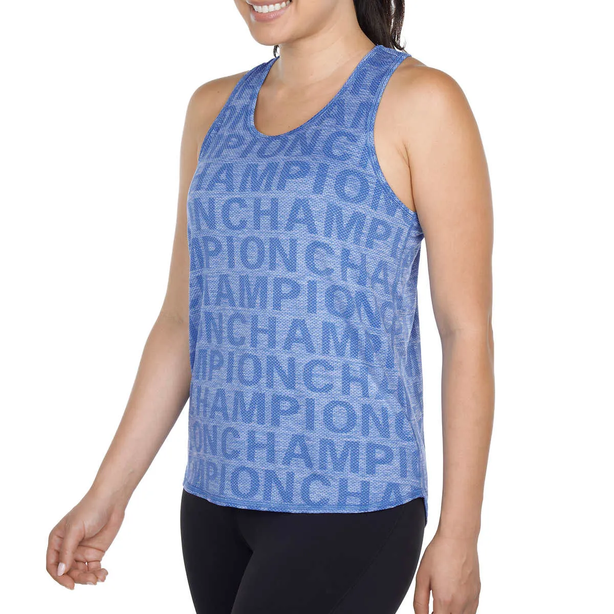 Champion Women's Racerback Logo Print Active Performance Tank Top