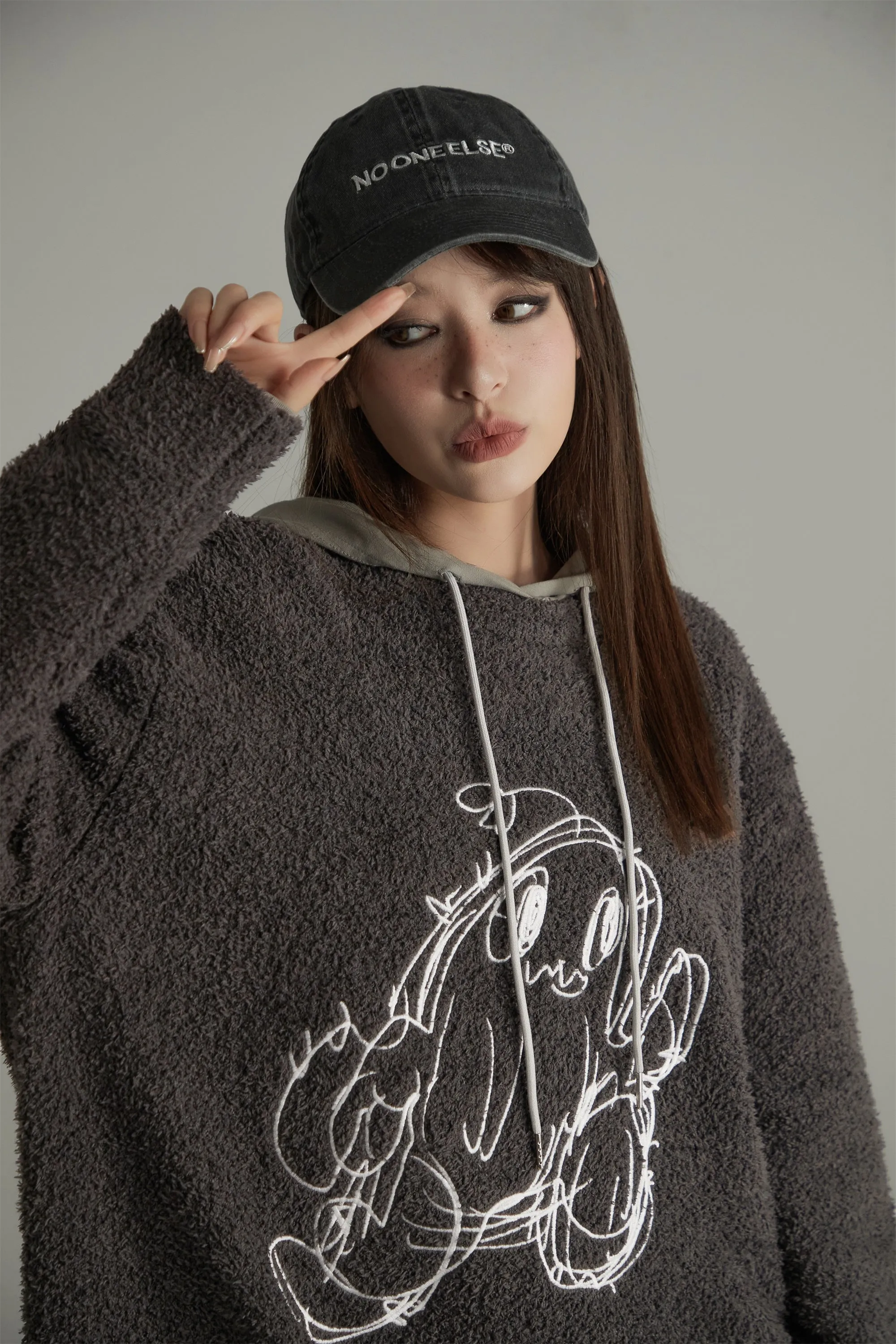 Character Embroidered Fleece Dress