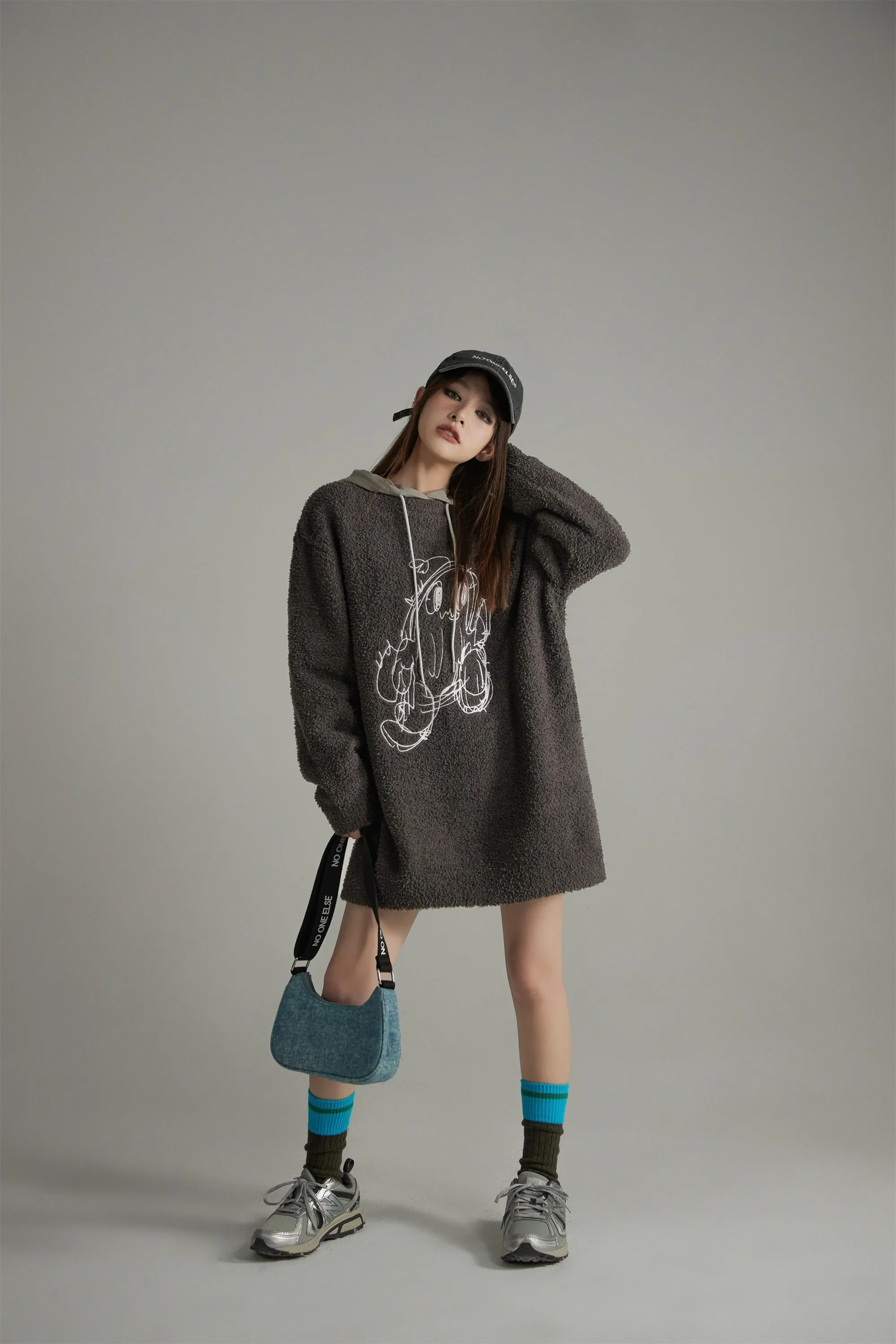 Character Embroidered Fleece Dress