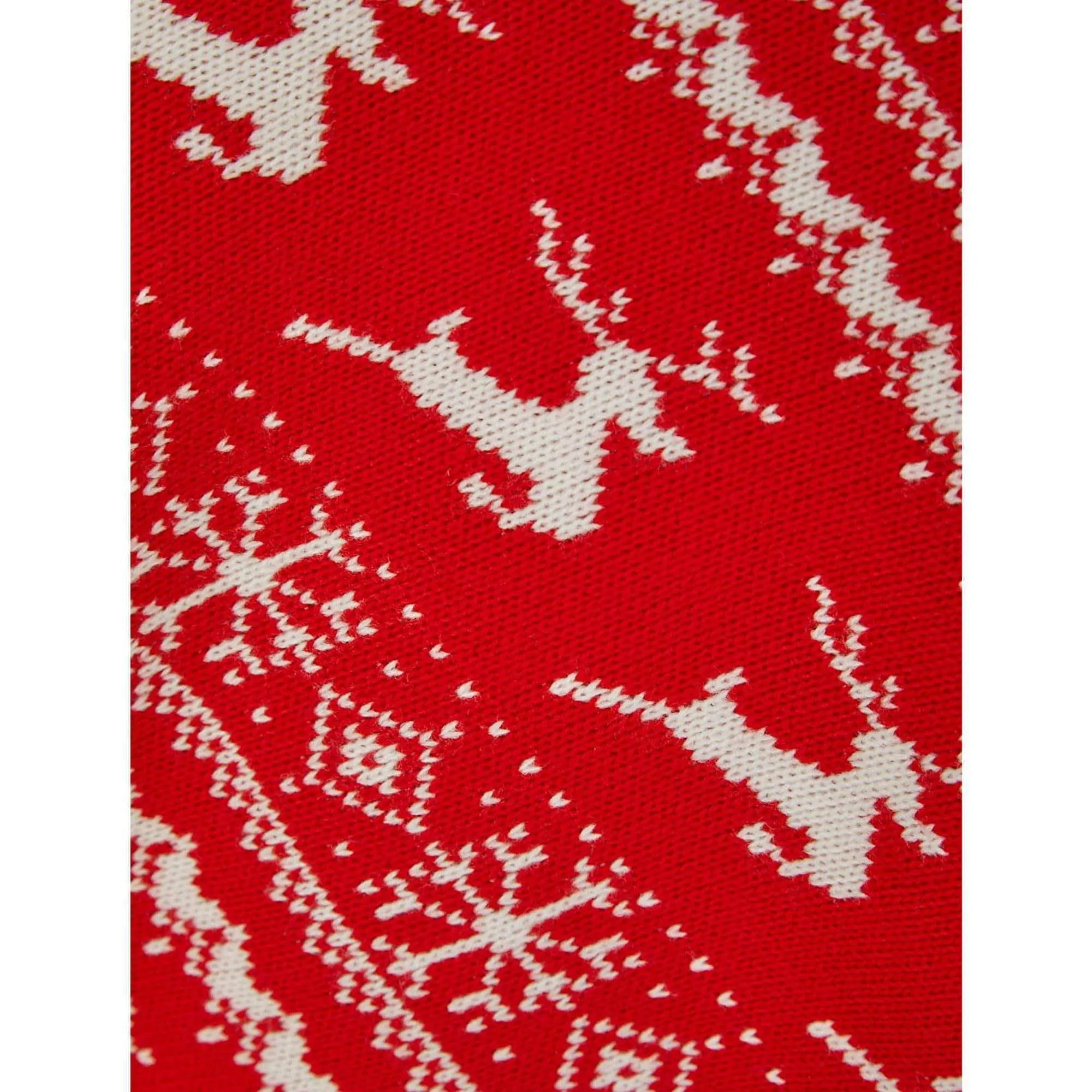 Christmas Claudia Reindeer & Snowflake Print Womens Poncho Cape - Red