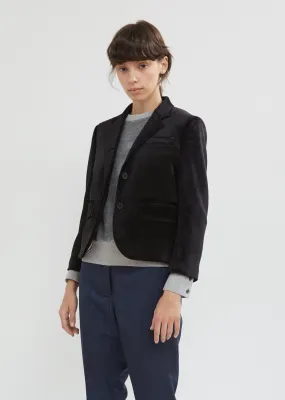 Classic School Boy Velvet Blazer