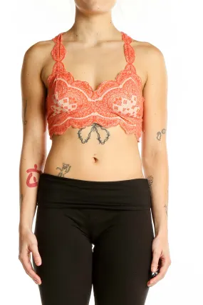 Coral Lace Racerback Bralette