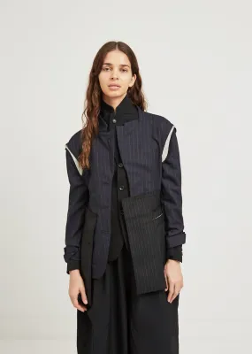 Deconstructed Stripe Jacket