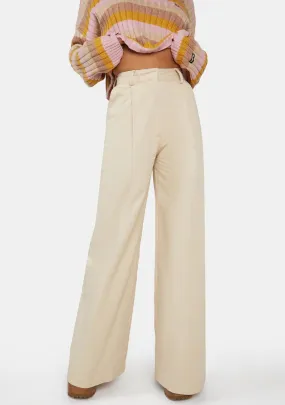 Drilled Tailored Trousers