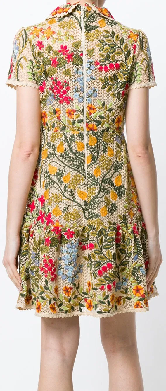 Embroidered Applique Dress