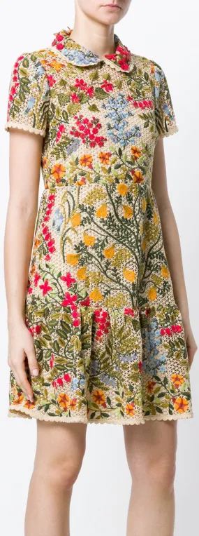 Embroidered Applique Dress