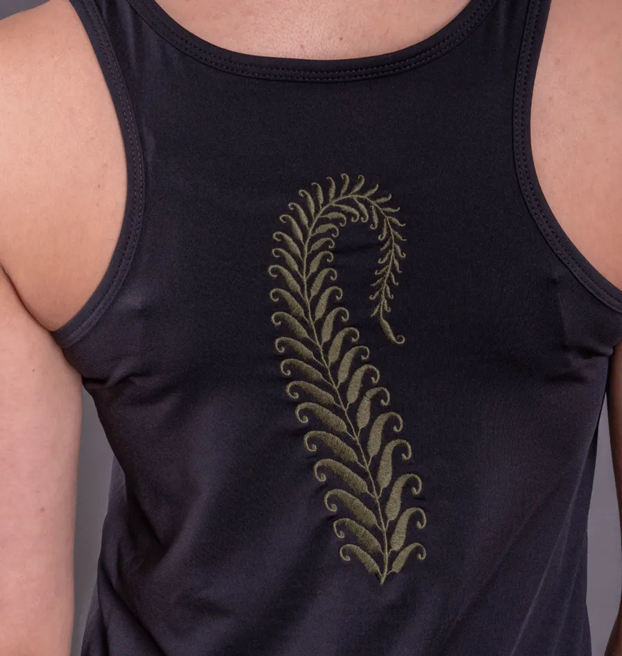 Fern Embroidered Yoga Tank