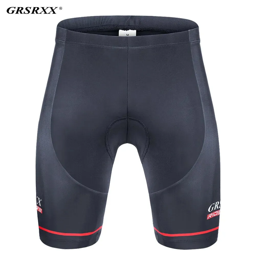 GRSRXX Cycling Shorts Men's Anti-slip Leg Grips Bike Shorts Shockproof 5D Pad Breathable Riding Bicycle Bib Short Ciclismo