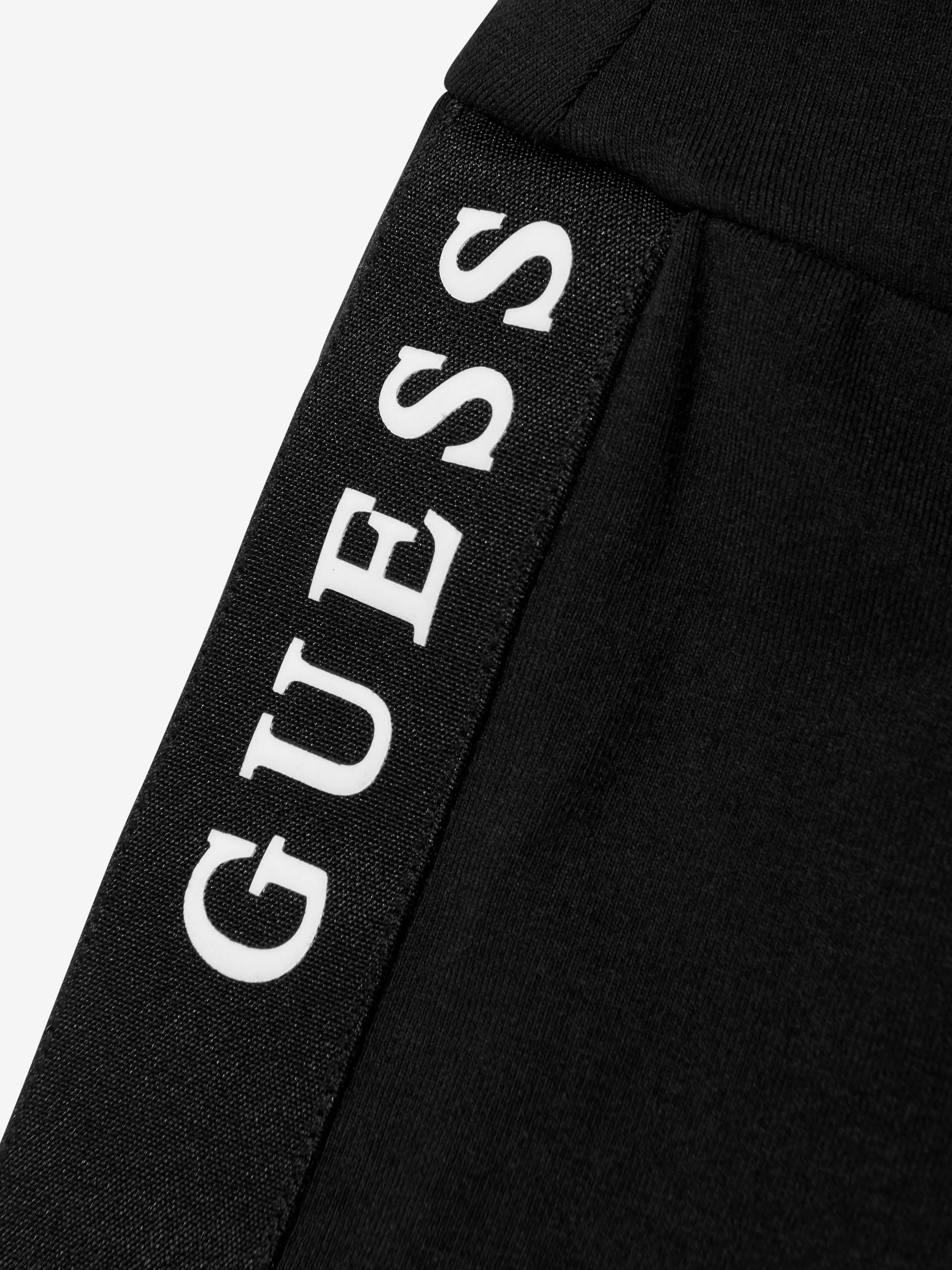 Guess Girls Logo Tape Cycling Shorts in Black