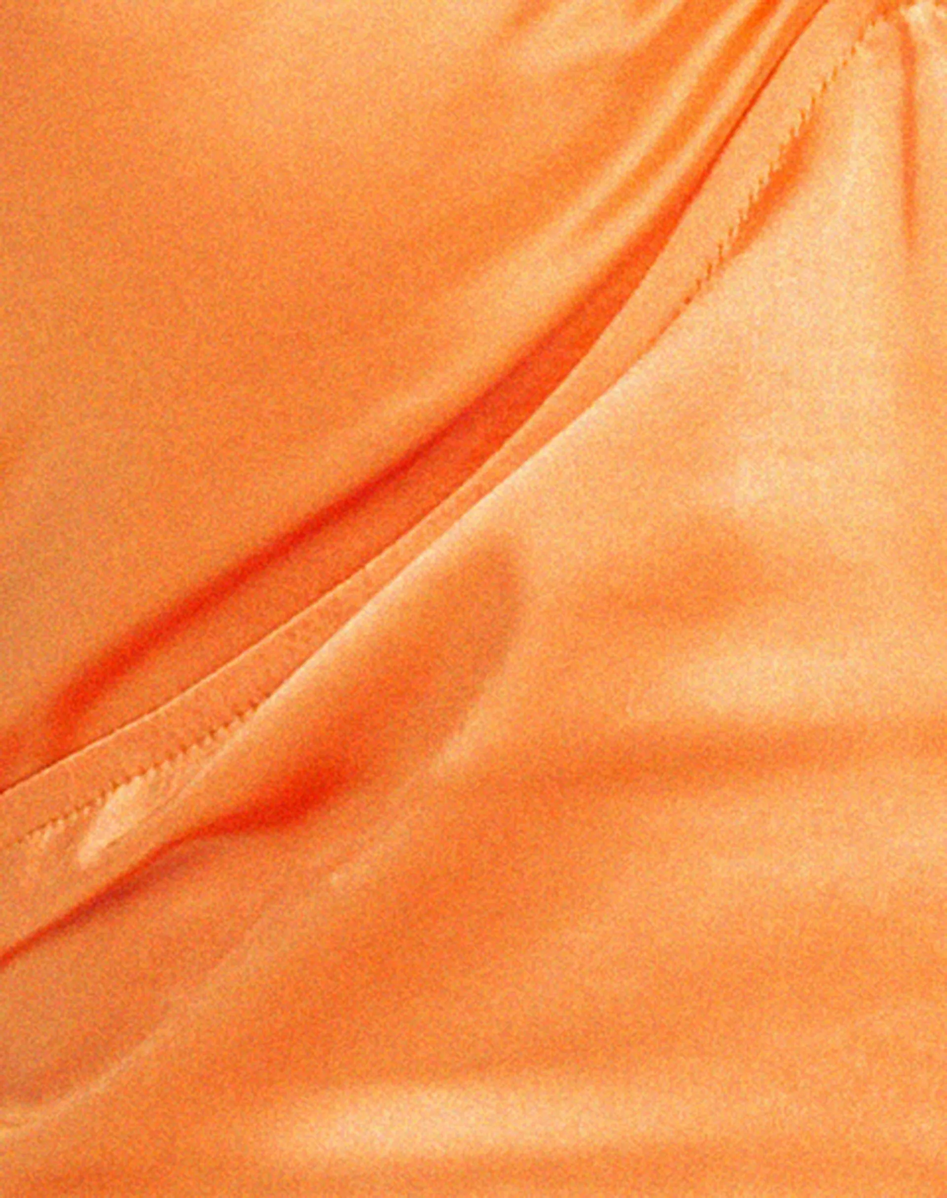 Haltri Crop Top in Satin Orange