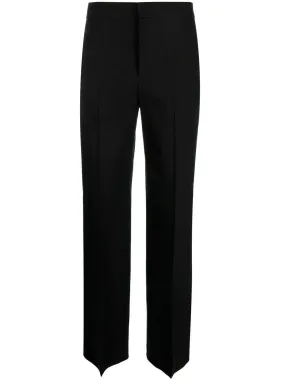 High-waisted tailored trousers