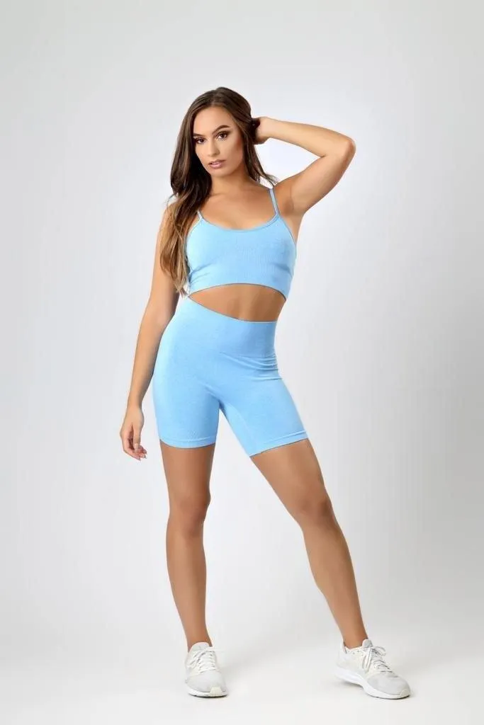 Hold Up Cycling Shorts in Blue