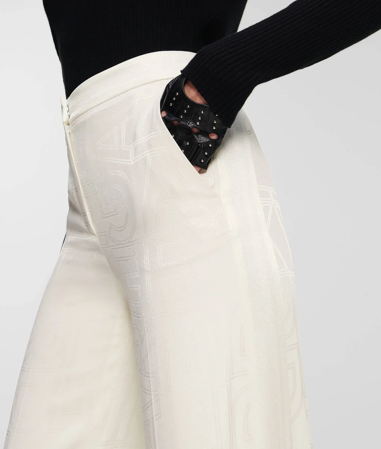 KARL LOGO TAILORED TROUSERS