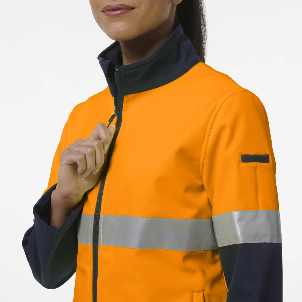 King Gee Women's Reflective Spliced Soft Shell Jacket (K45006)