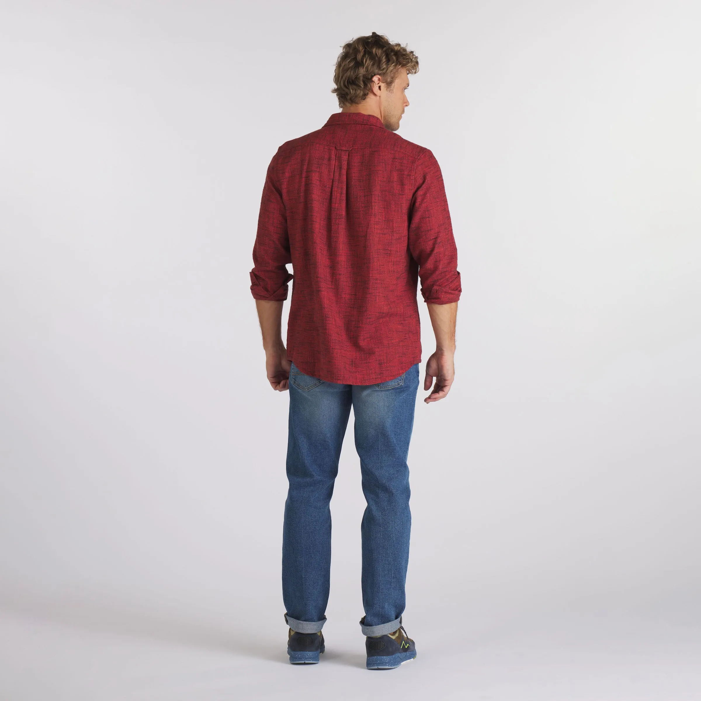 Linear Slub Twill Shirt - Ketchup