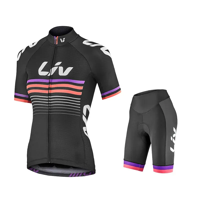 Liv Cycling Shorts Set 2023 New Women Cycling Jersey Bike Clothing Suit Liv Team Version Racing Suit Roupa Ciclismo Feminine