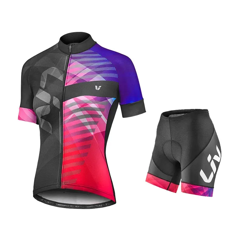 Liv Cycling Shorts Set 2023 New Women Cycling Jersey Bike Clothing Suit Liv Team Version Racing Suit Roupa Ciclismo Feminine