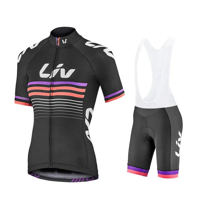 Liv Cycling Shorts Set 2023 New Women Cycling Jersey Bike Clothing Suit Liv Team Version Racing Suit Roupa Ciclismo Feminine