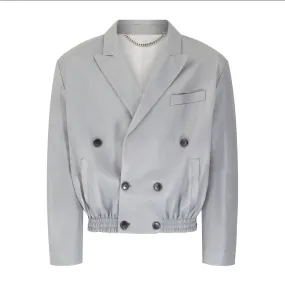 MARTINE ROSE - ELASTICATED DOUBLE BREASTED JACKET