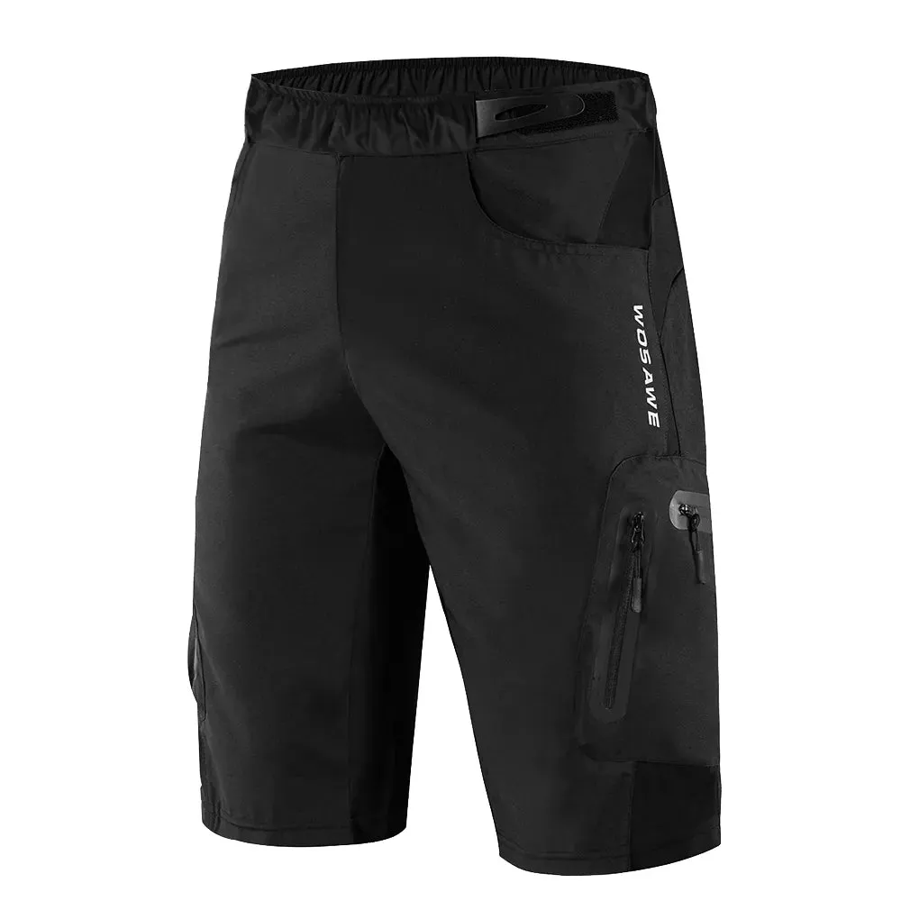 Men's Cycling Shorts Mountain Bike Shockproof 5D Padded Shorts Lightweight Loose Fit MTB Cycling Shorts Riding Trousers