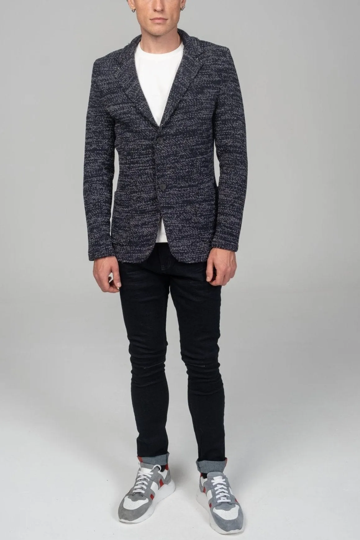 Modern Cotton Jackets - Navy White