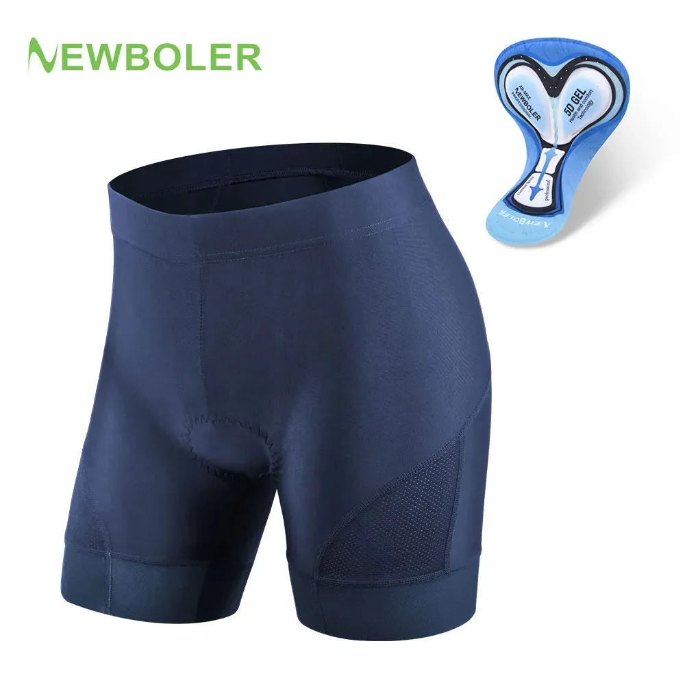 NEWBOLER Woman's Cycling Shorts 5D GEL Pad Breathable Bicycle Underpant Shockproof Cycling Underwear MTB Road Bike Riding Shorts