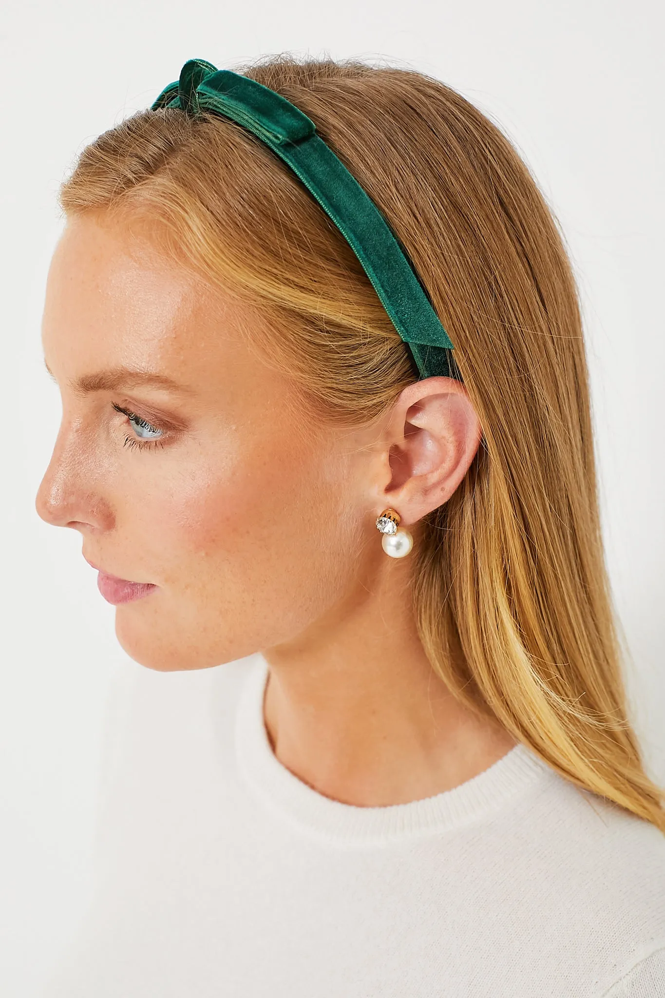 Pine Bardot Ribbon Slim Headband