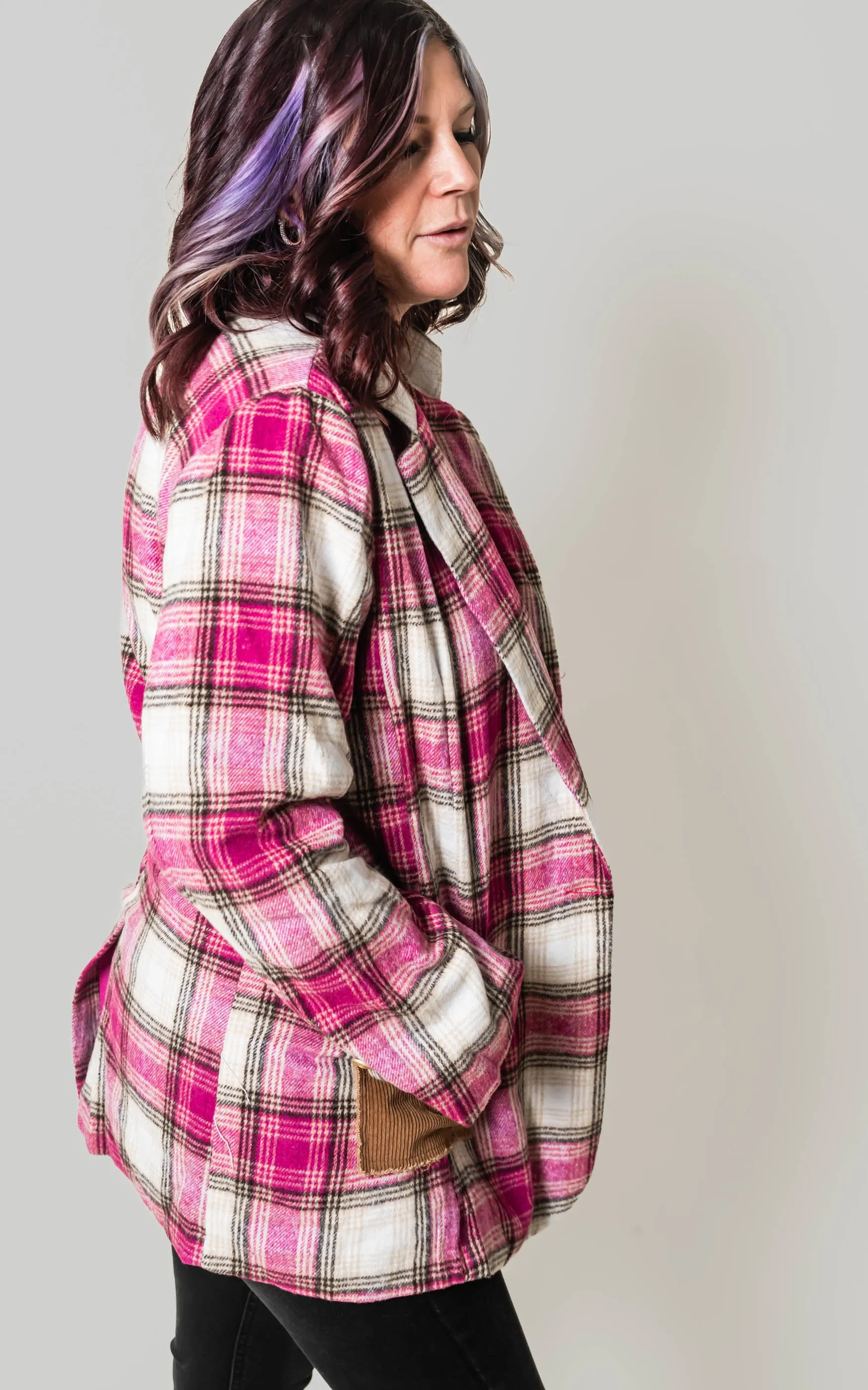 Plaid Flannel Blazer - Final Sale