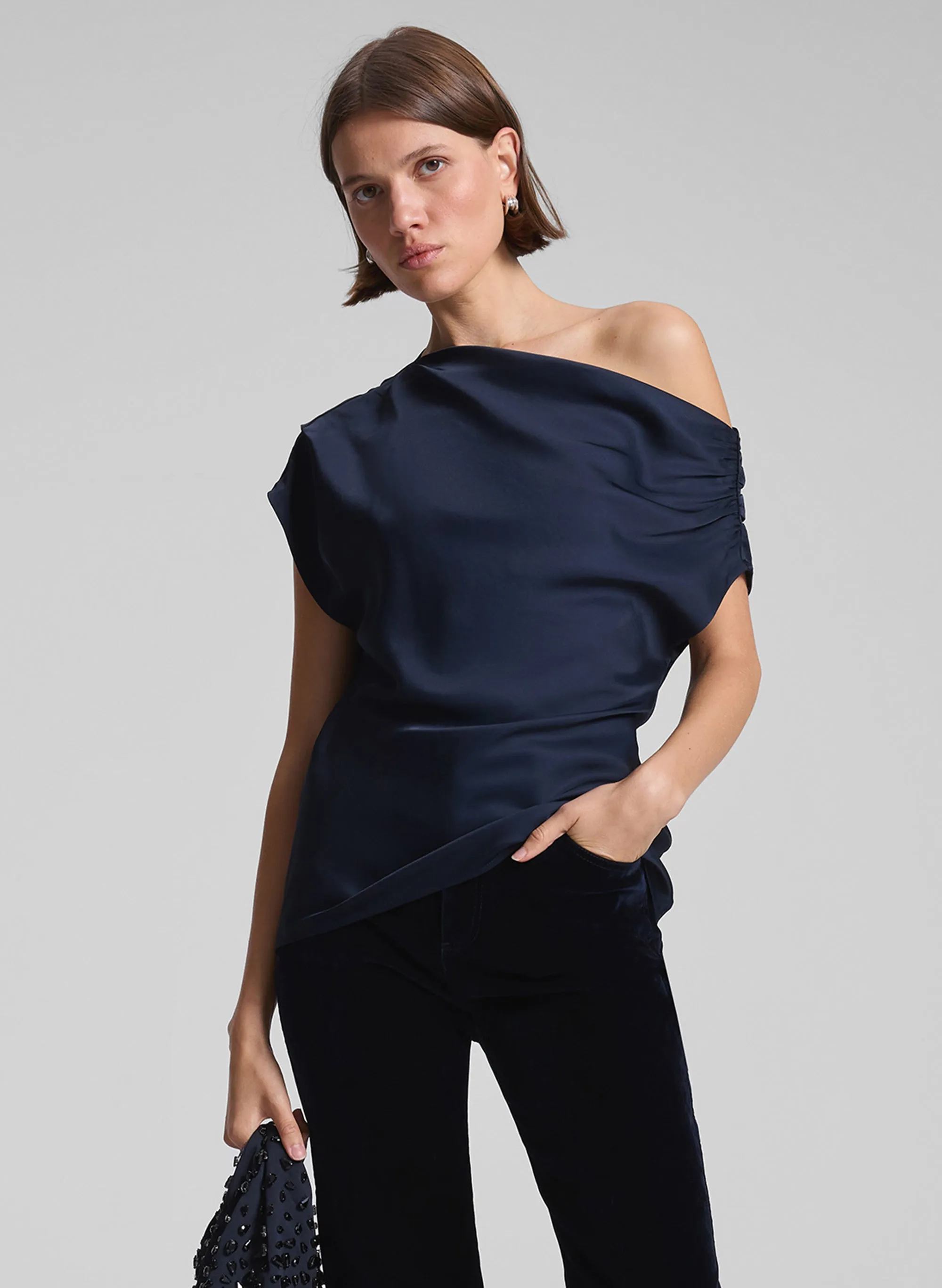 Poppy Satin Top