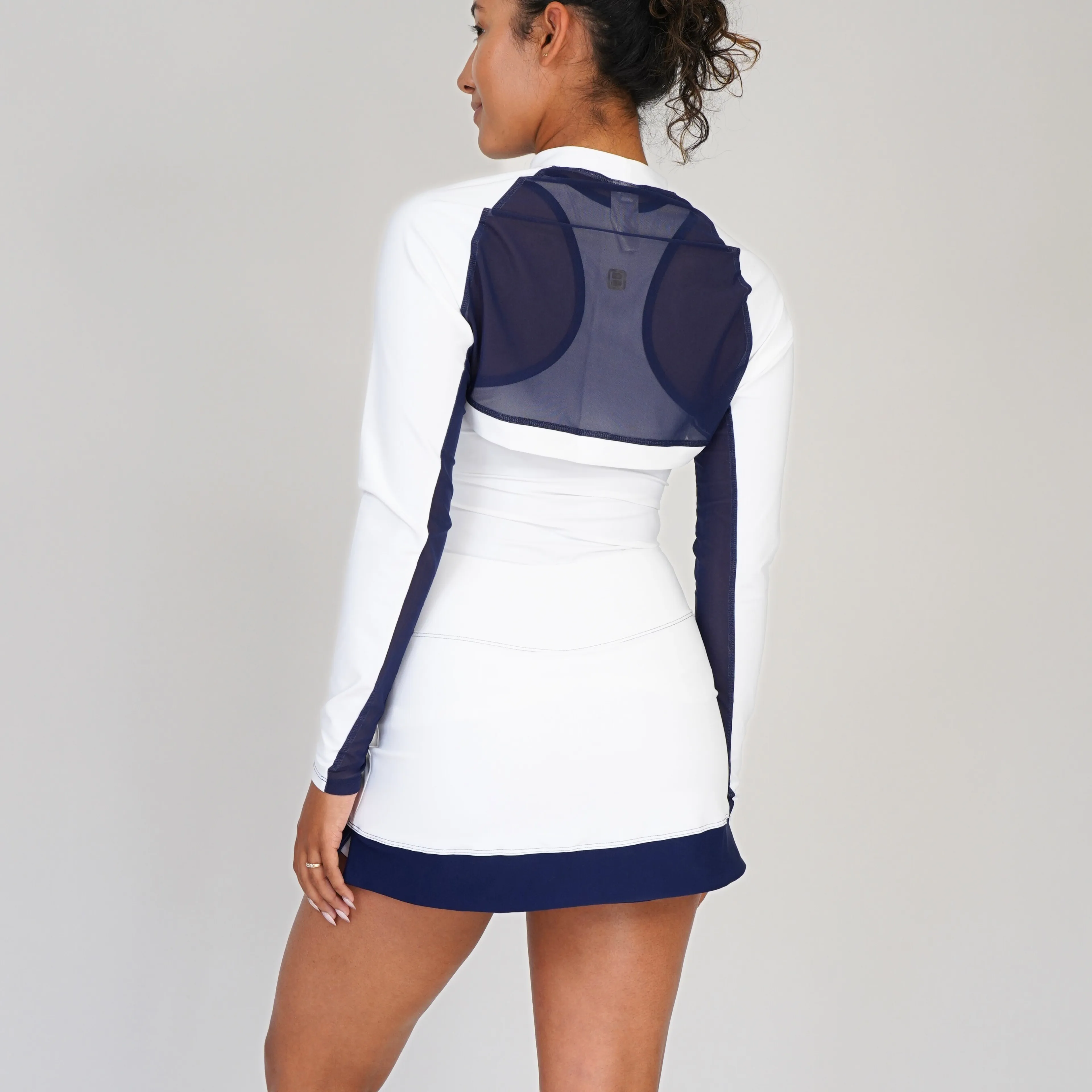 PULL-OVER SUN BOLERO White & Navy