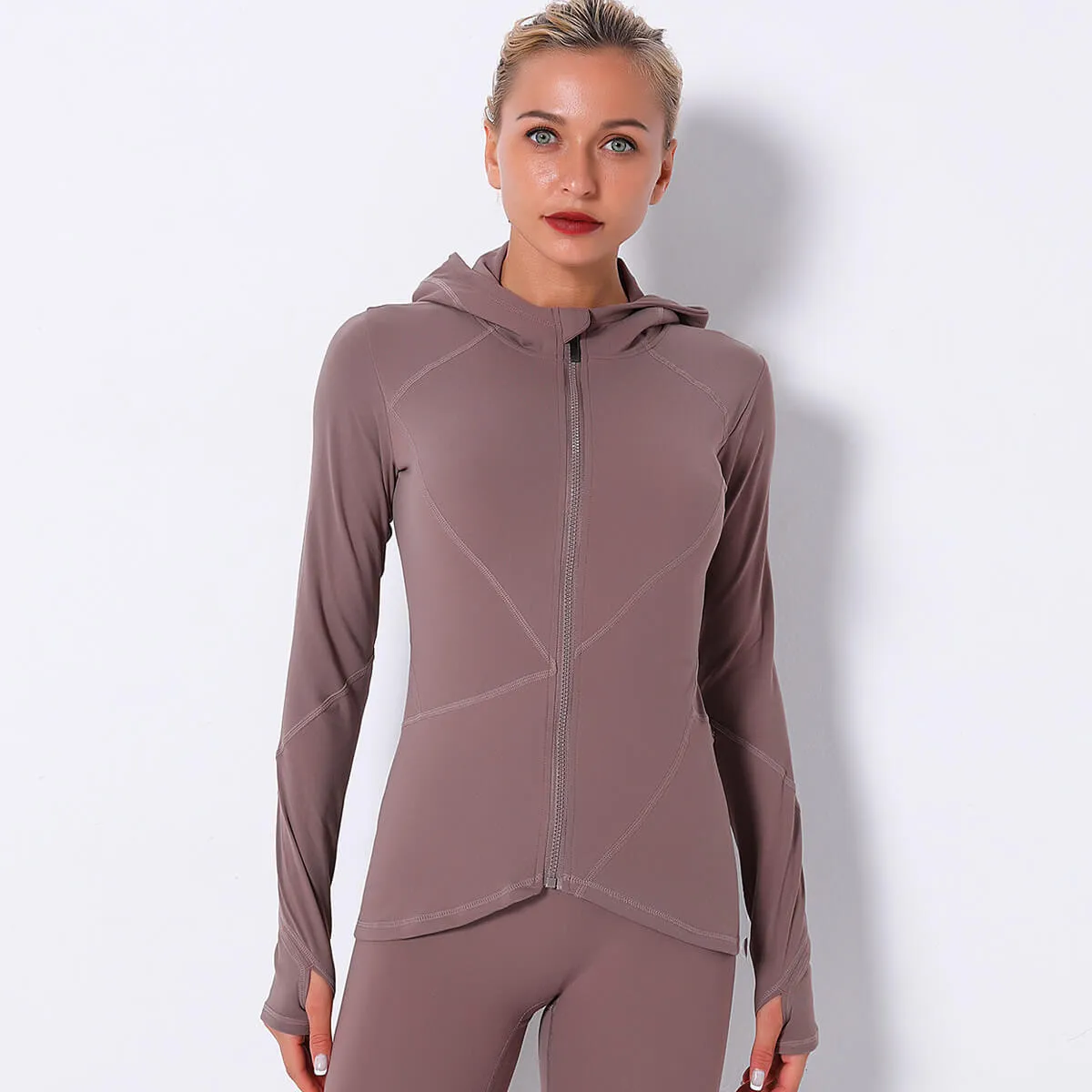 Quick-Dry Active Yoga Asymmetrical Yoga Zip Jacket  COLORS