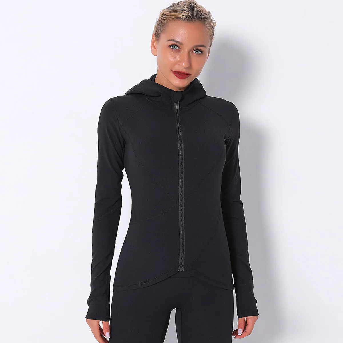 Quick-Dry Active Yoga Asymmetrical Yoga Zip Jacket  COLORS