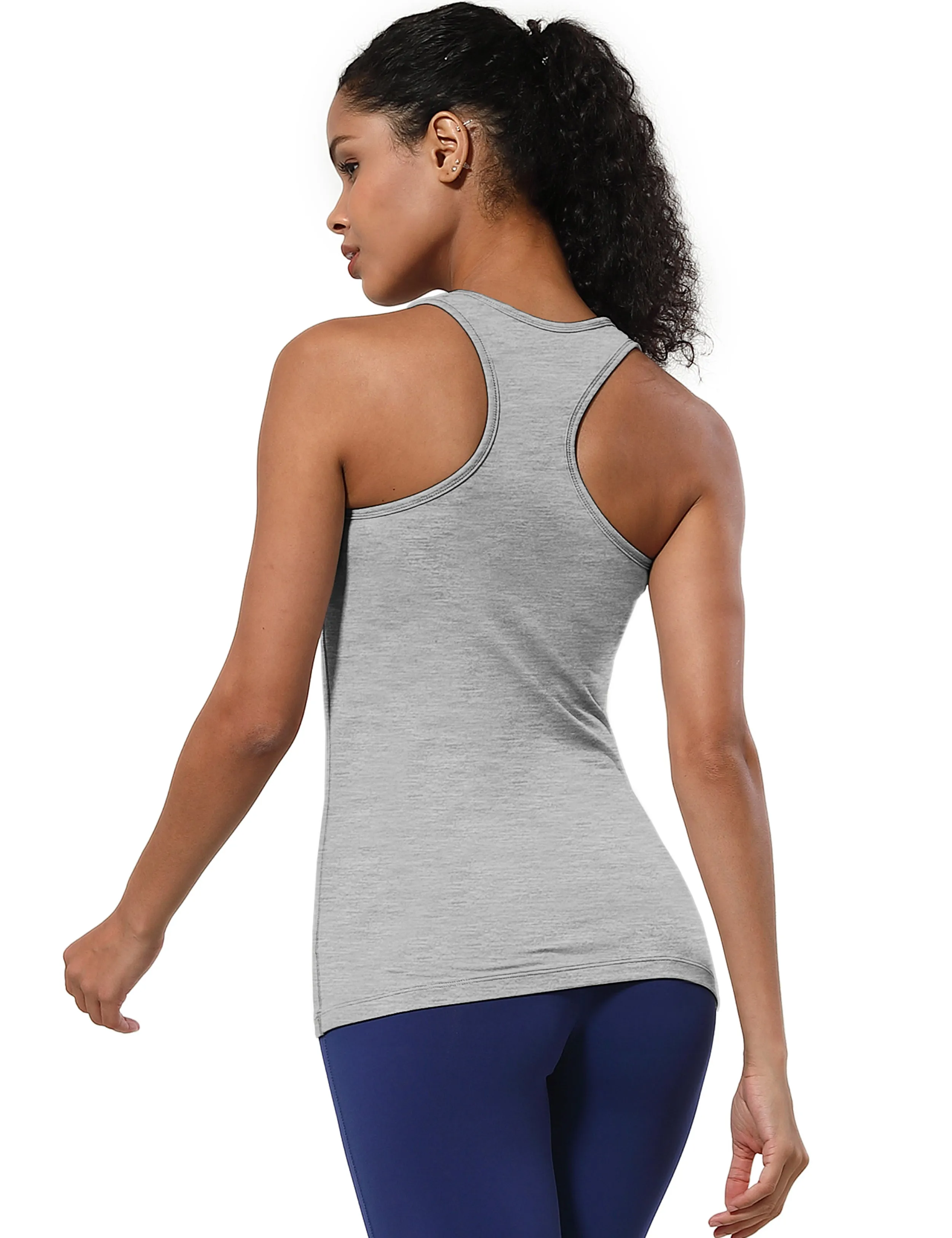 Racerback Athletic Tank Tops heathergray_Golf