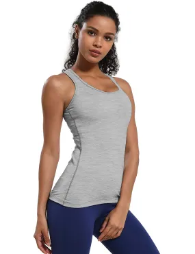 Racerback Athletic Tank Tops heathergray_Golf