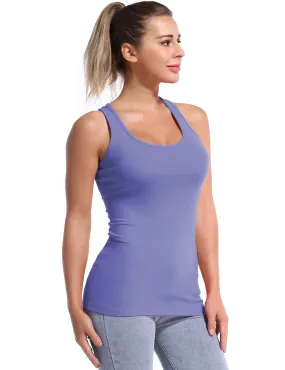 Racerback Athletic Tank Tops lavender_yoga