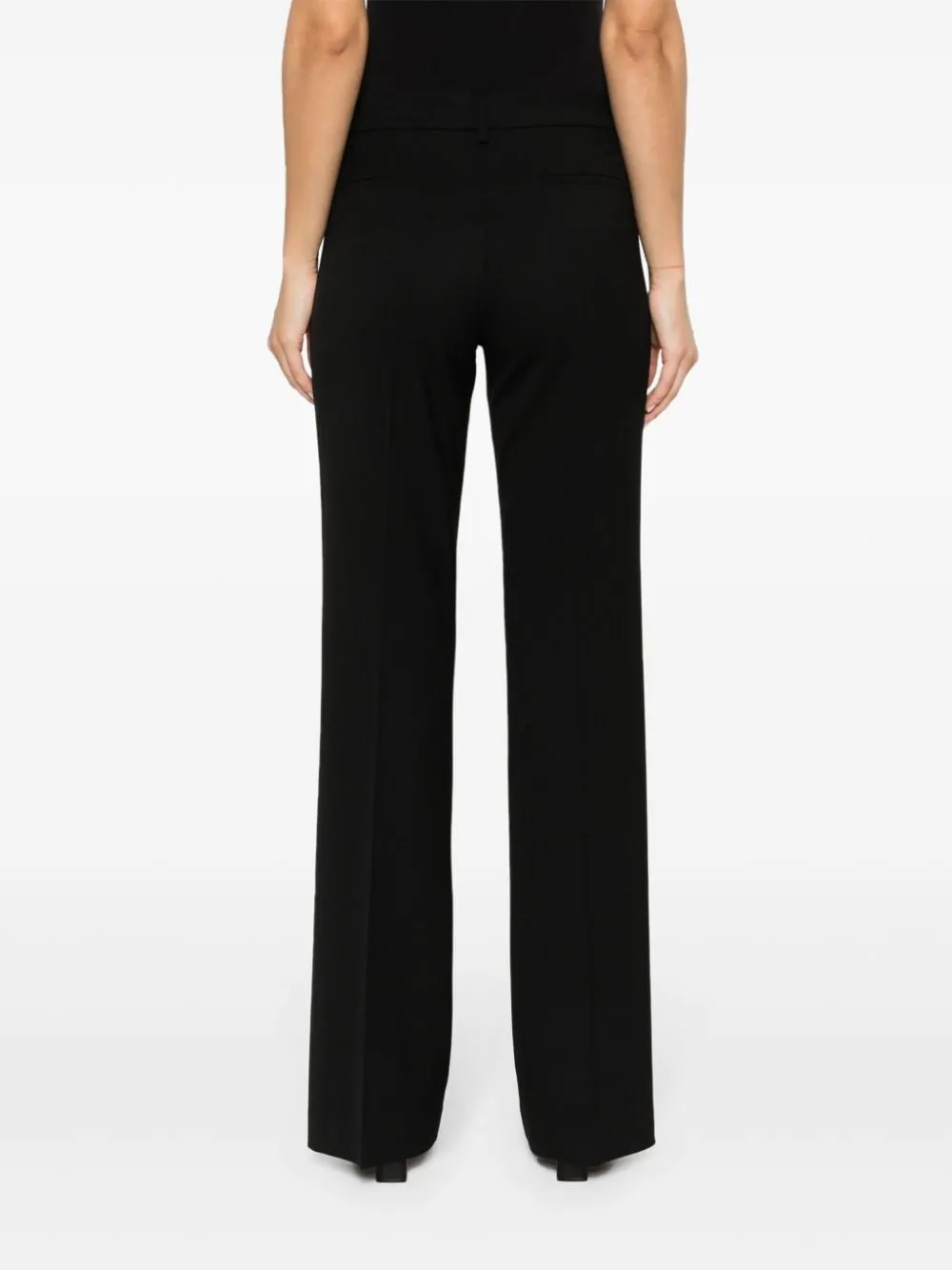 straight-leg tailored trousers