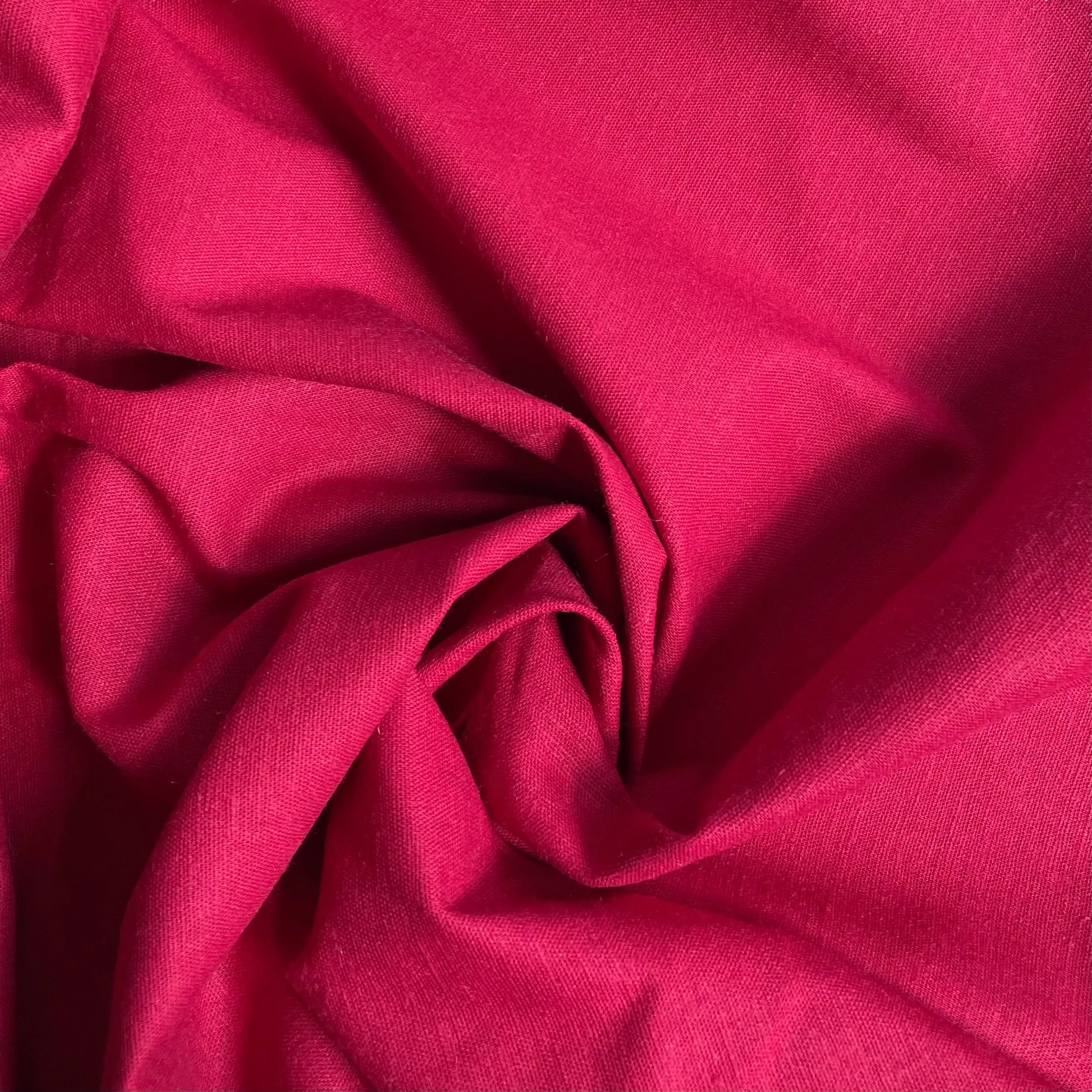 Stretch Linen / Viscose - Red