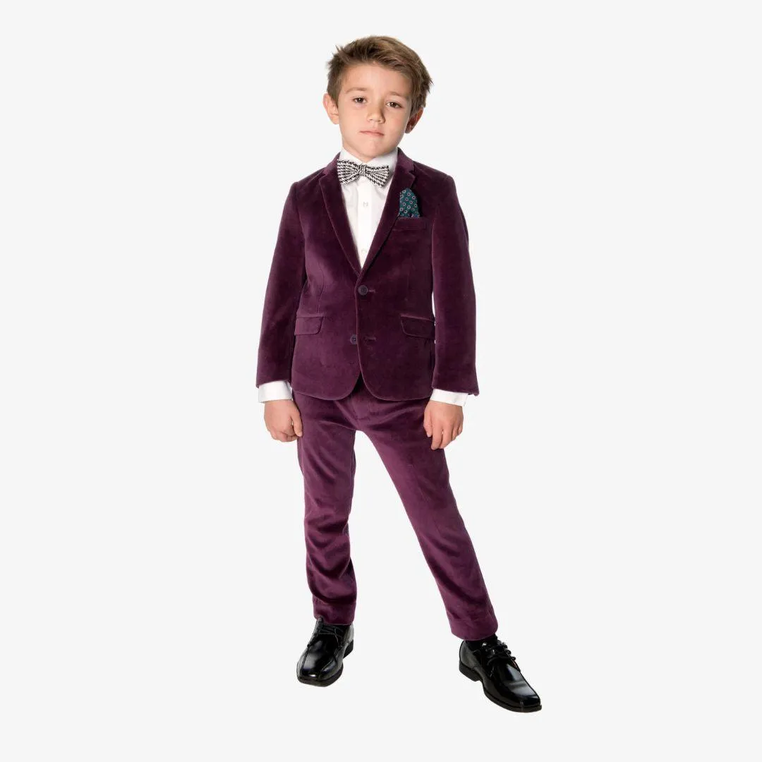 Suit Blazer | Merlot Velvet