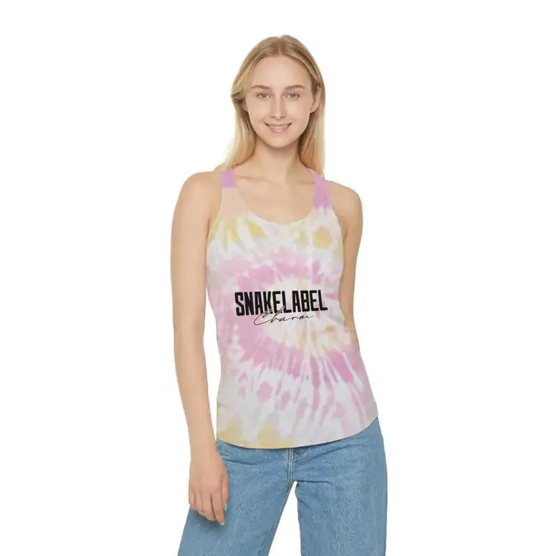 Trendy Tie Dye Racerback Tank Top with Slim Fit Design & Unique Dye Variations