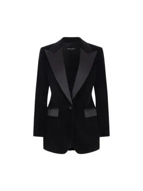 Tuxedo Jacket in Velvet