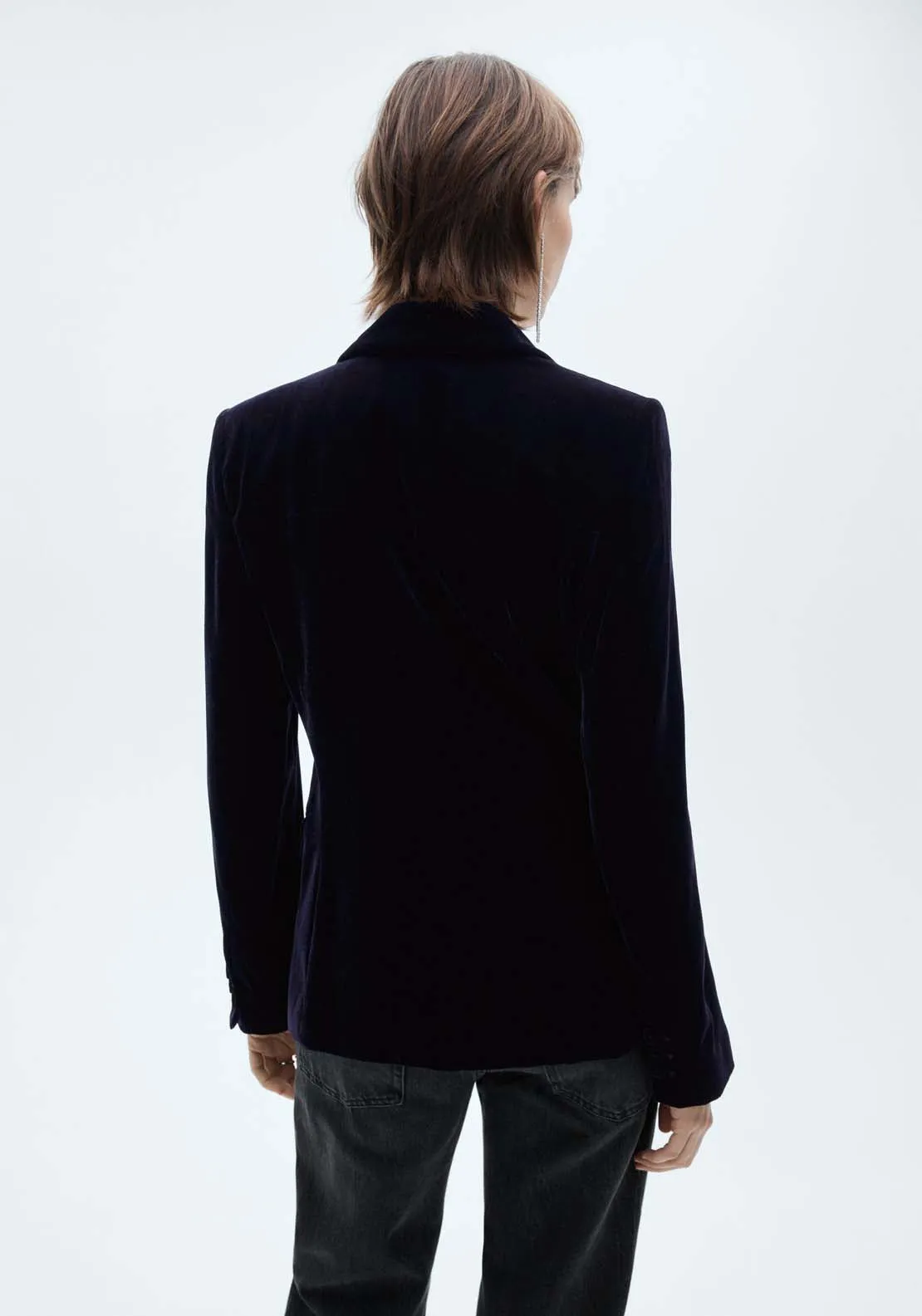 Velvet blazer - Dark Blue