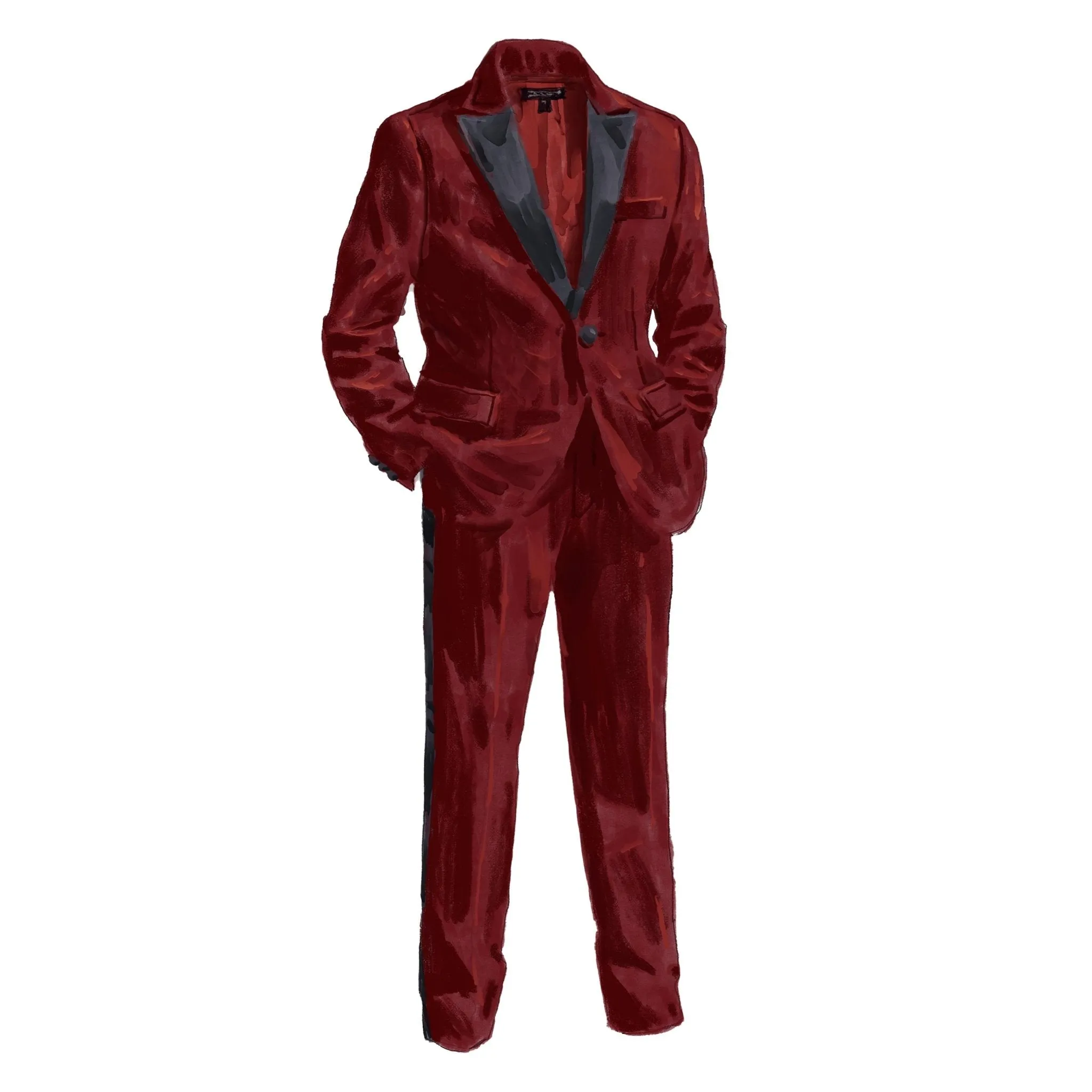 Velvet Tuxedo Trousers