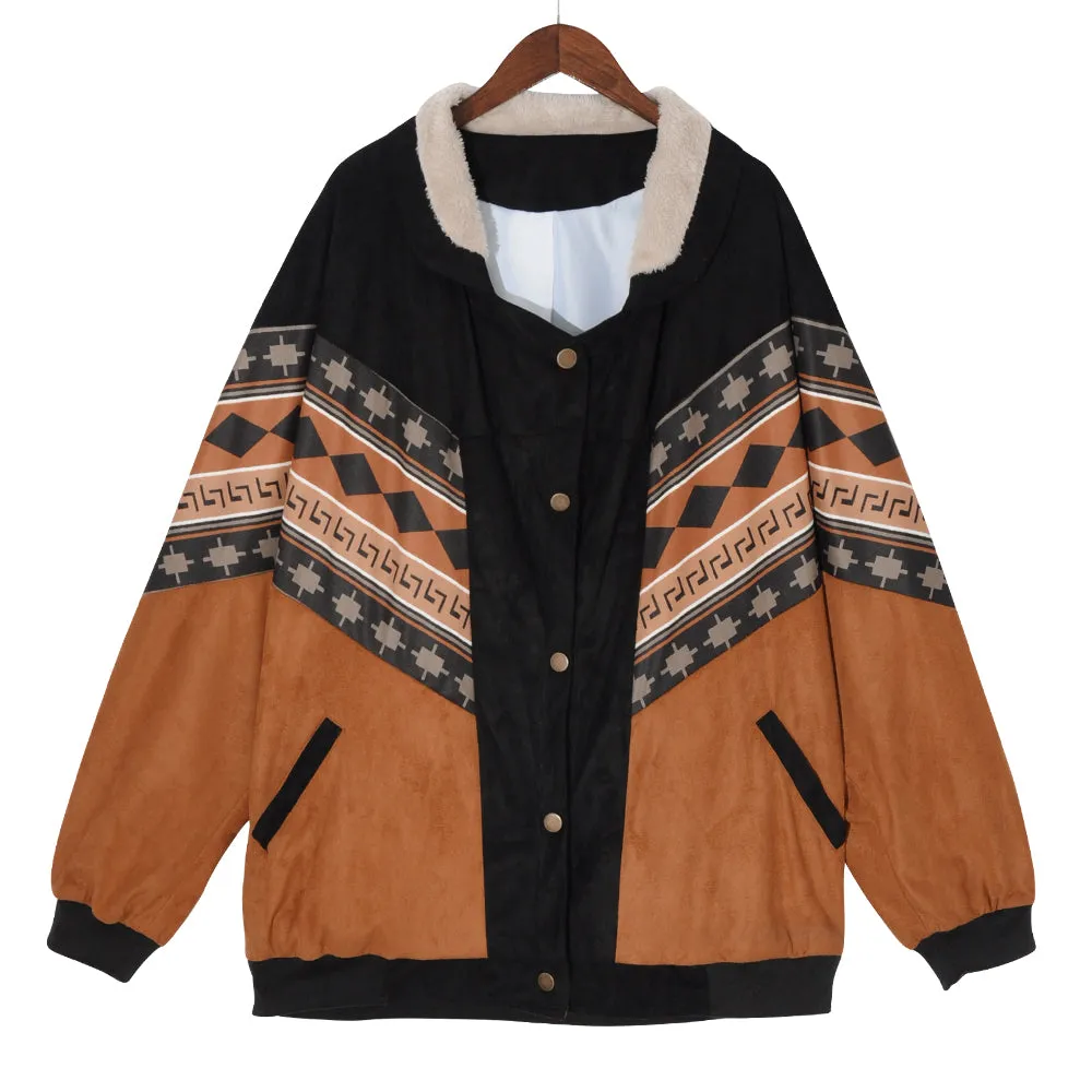 Women Vintage Cotton Jackets Coats Autumn Fashion Clothes