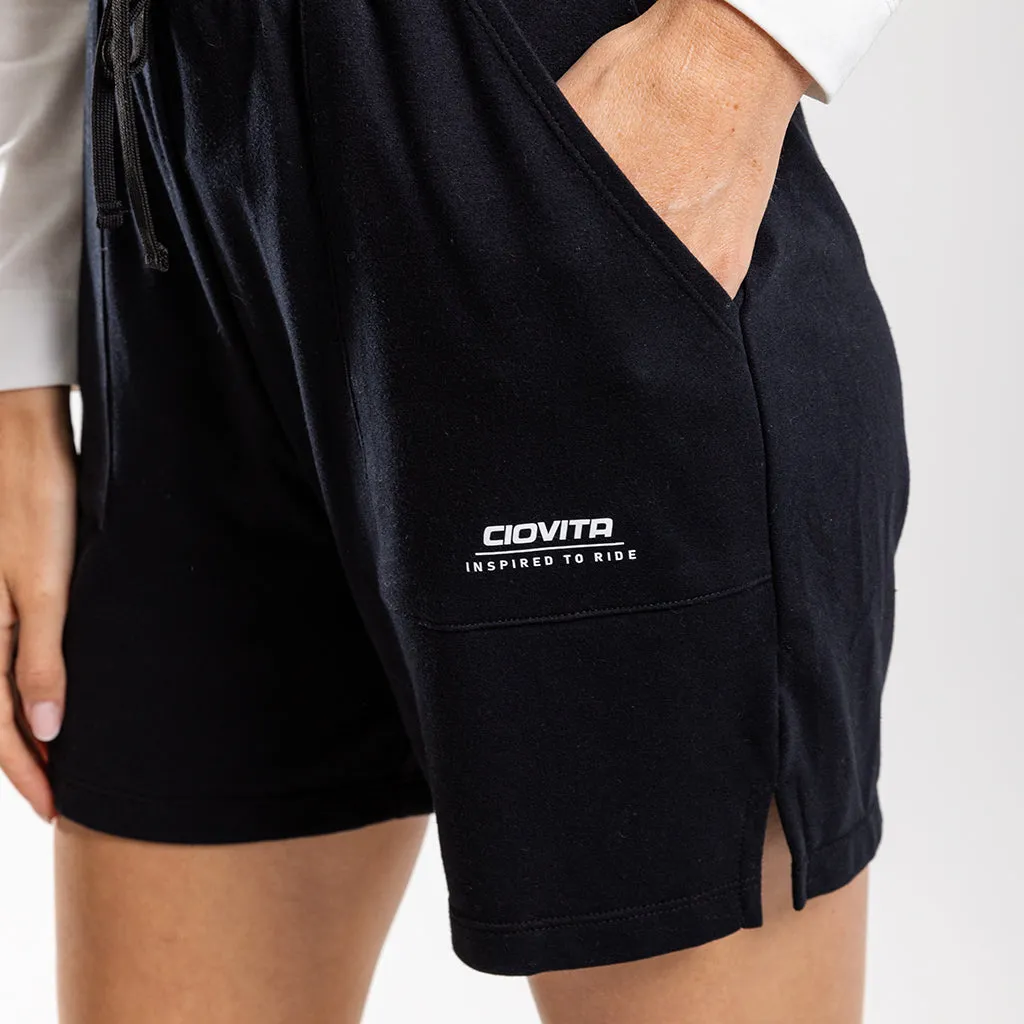 Women's Fleece Shorts (Black)