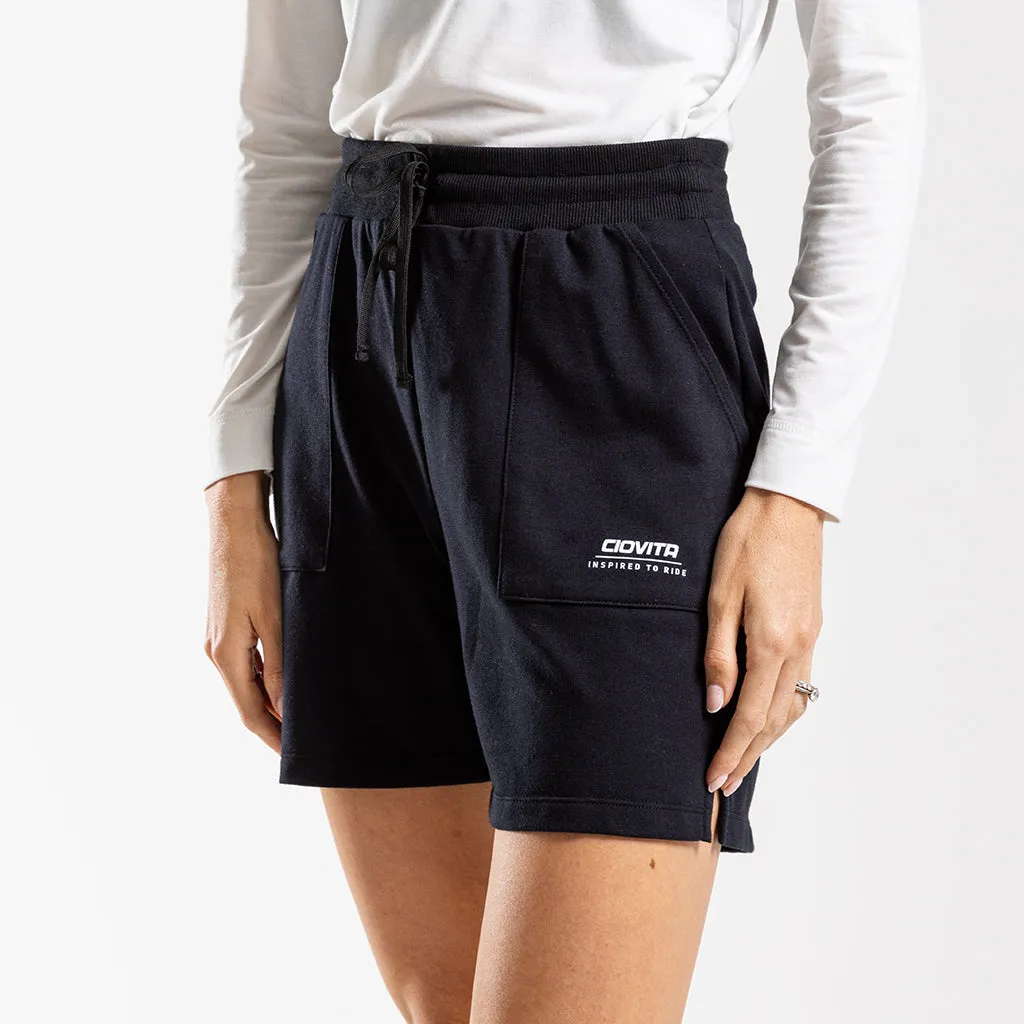 Women's Fleece Shorts (Black)